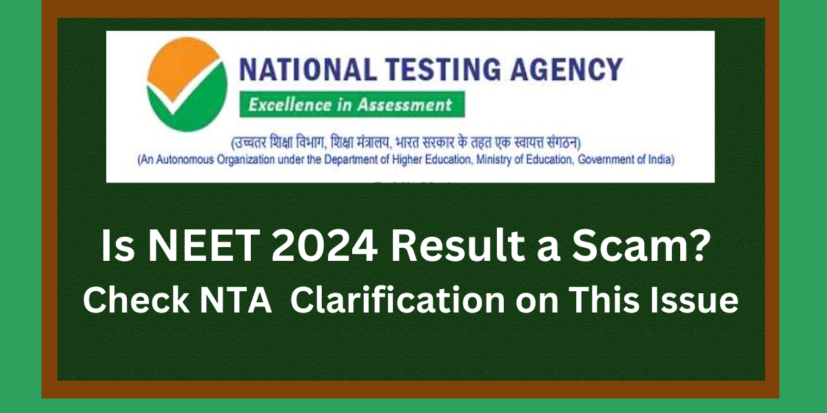 NEET Scandal NTA Reply On NEET 2024 Scam