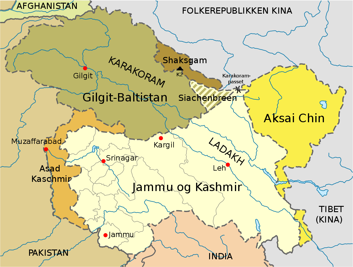 Shaksgam Valley on Map