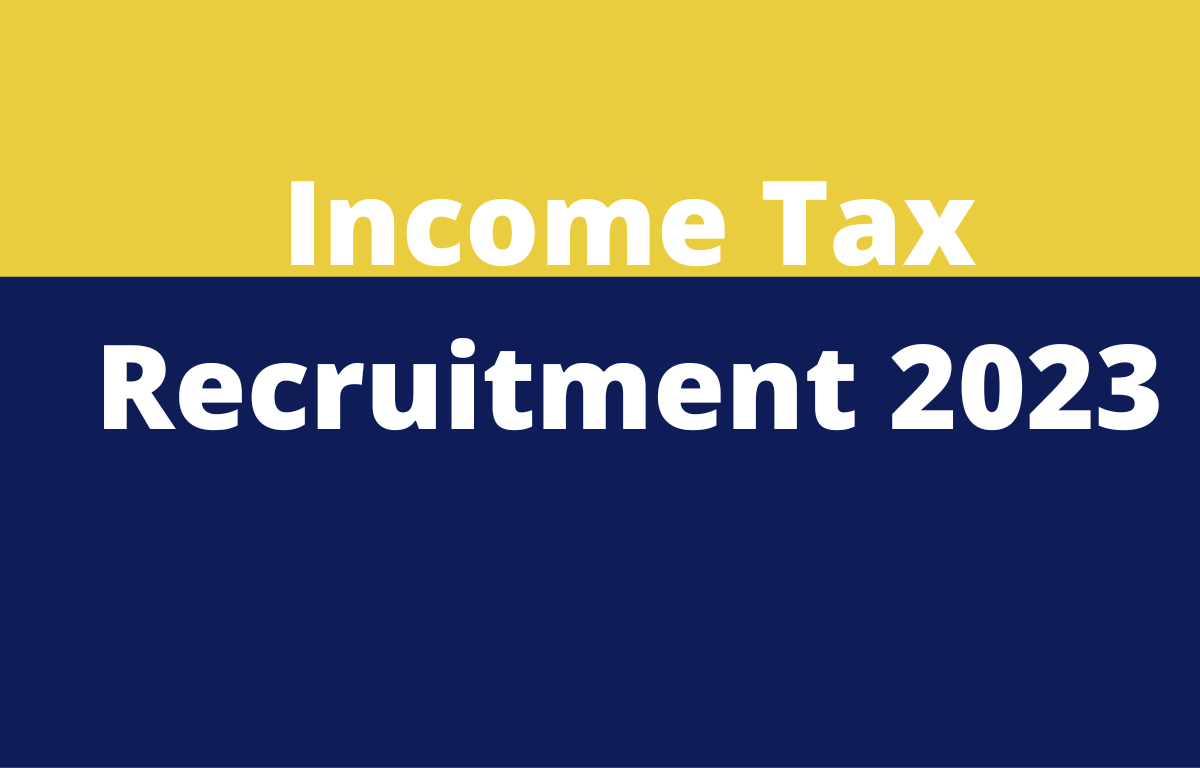 Tax Recruitment 2023 Notification for 71 Posts, Apply Offline