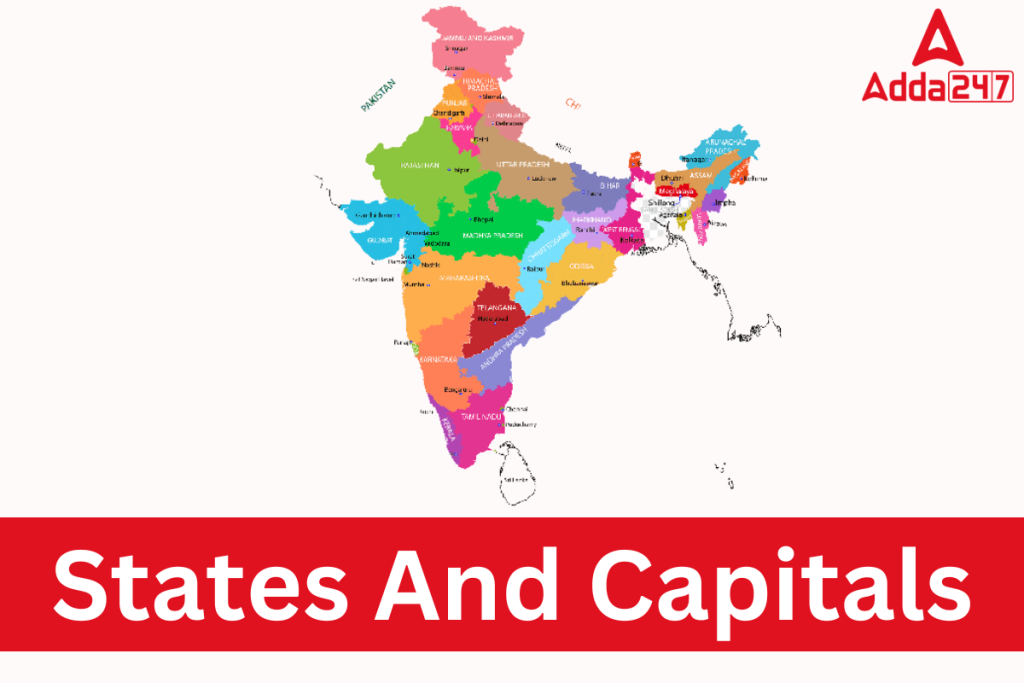 States And Capitals in india