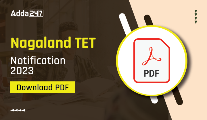 Nagaland TET Notification 2023 Download PDF-01