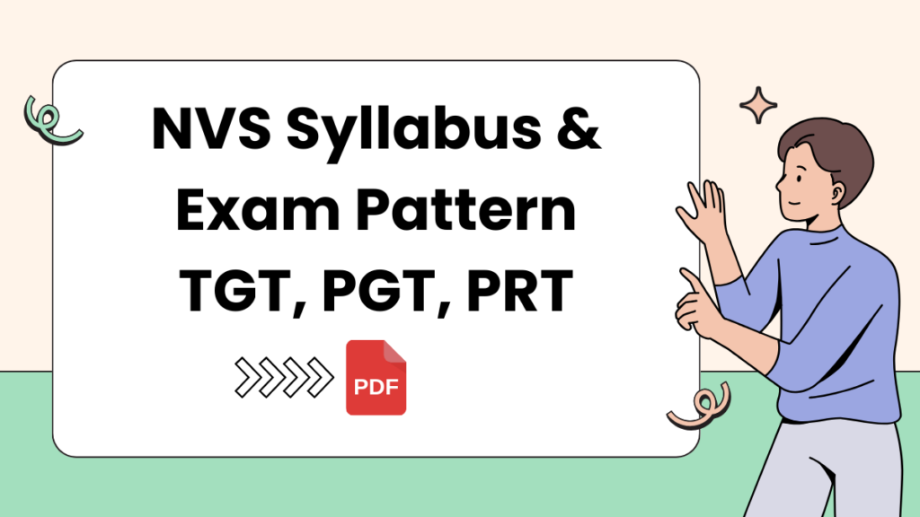 NVS Syllabus & Exam Pattern TGT, PGT, PRT