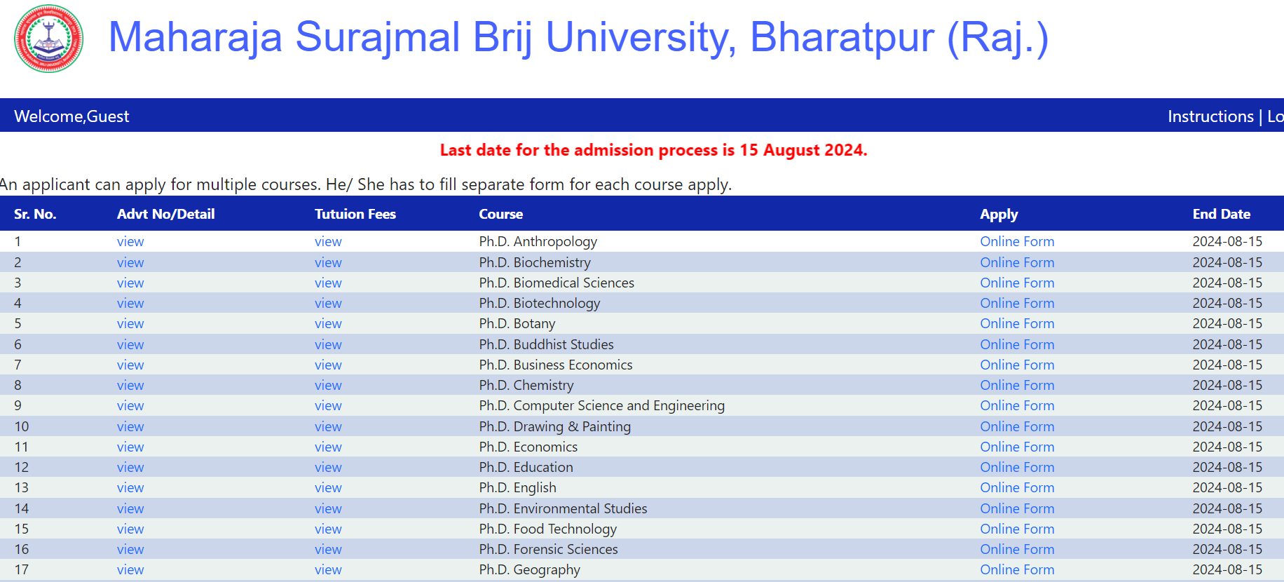 MSBU PhD Admission 2024, Eligibility, Application Process