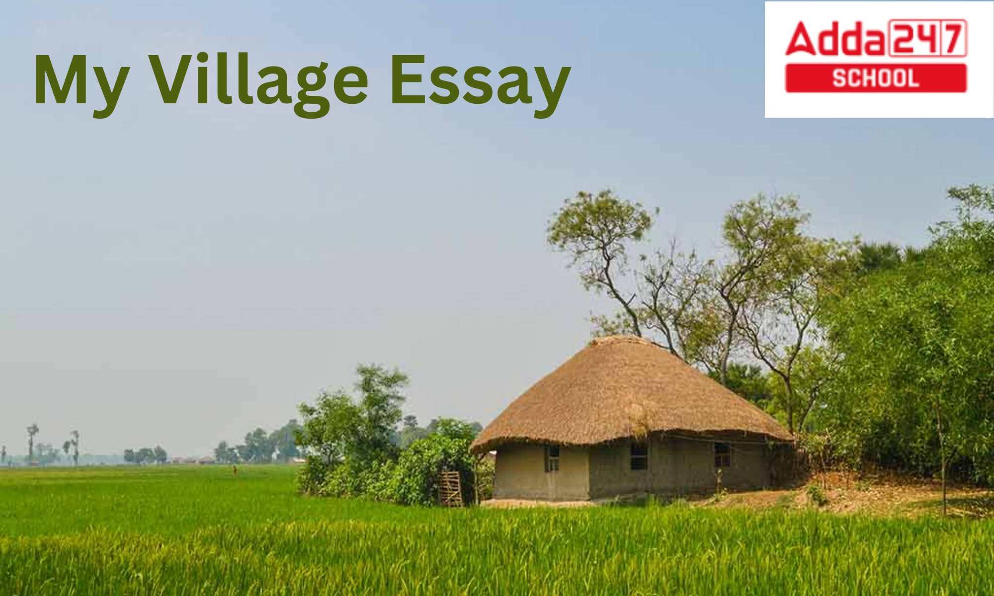 my village essay in english for class 4