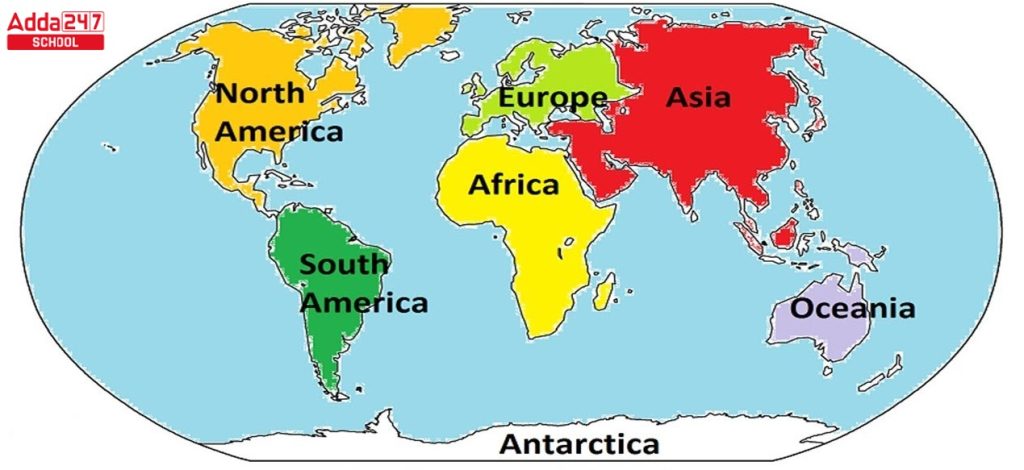 7 Continents Name List in Order, Check 5 Oceans Name List