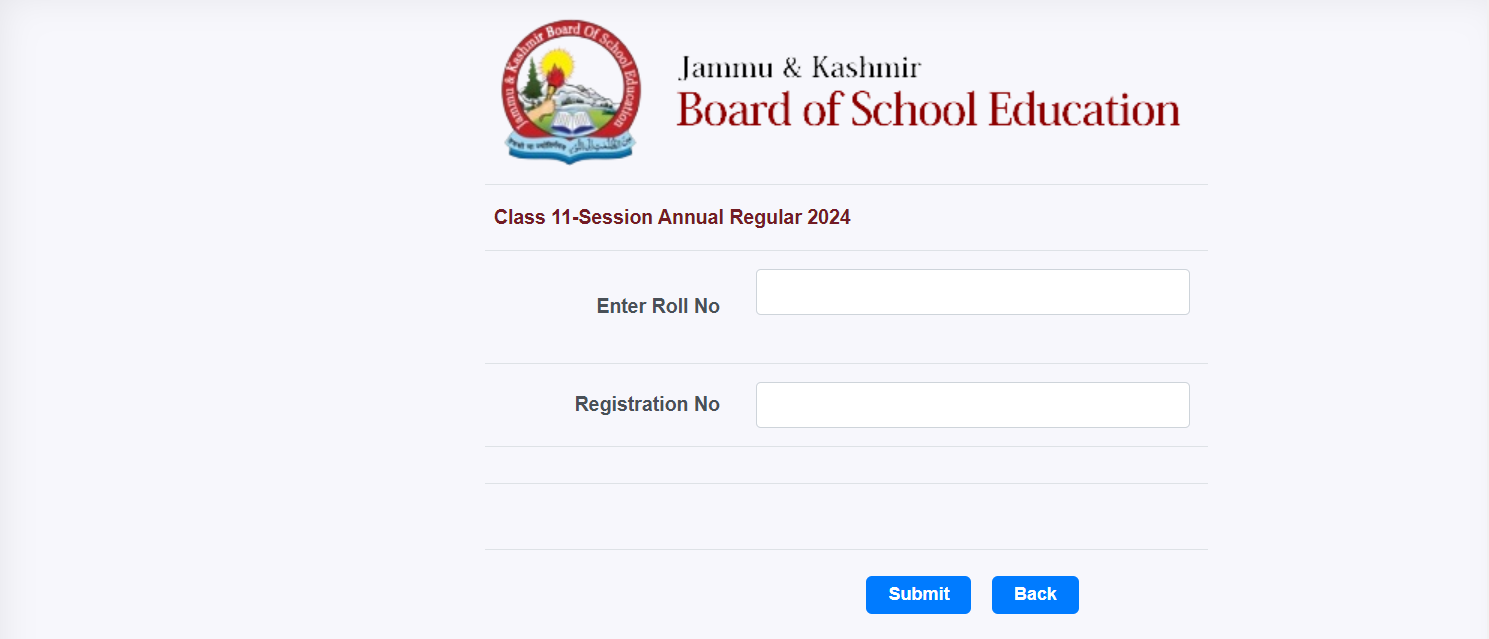 JKBOSE 11th Result 2024 Out, Check Class 11th Marksheet by Roll Number